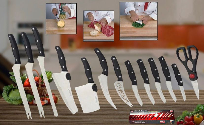 SET DE CUCHILLOS - 13 PIEZAS