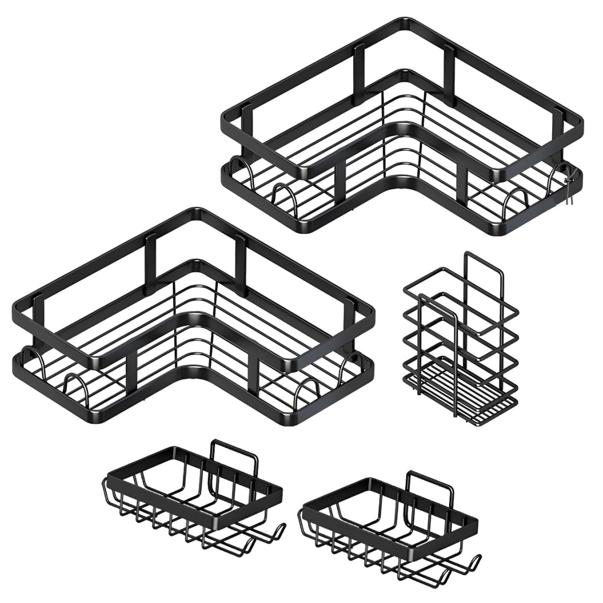 SOPORTE BAÑO METÁLICO 5 PIEZAS
