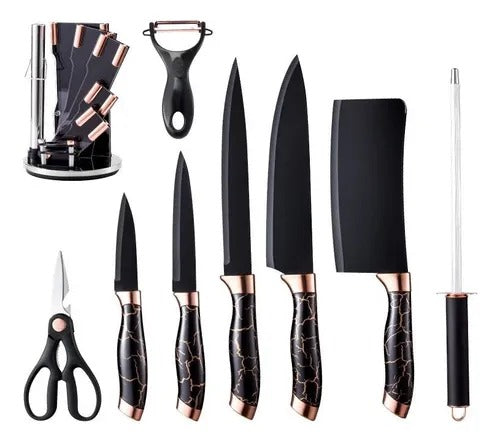 SET DE CUCHILLOS BASE GIRATORIA